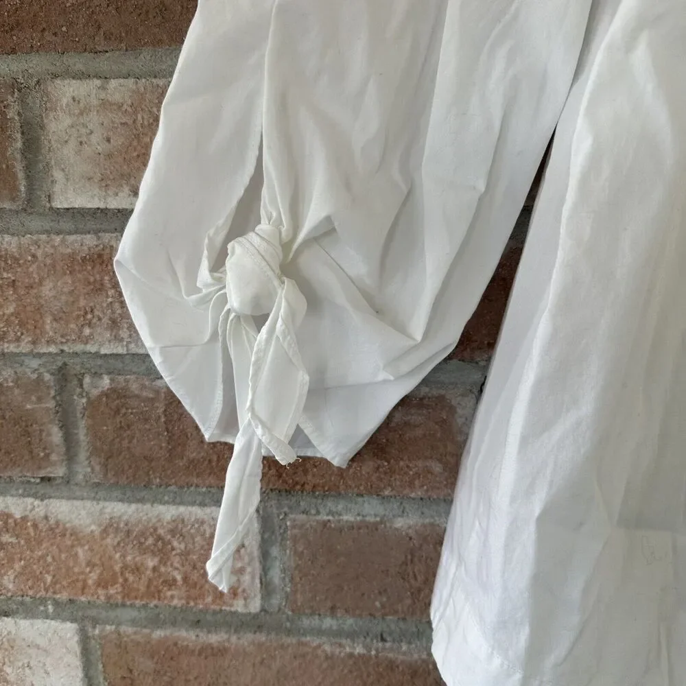 Free People White Off The Shoulder Blouse (Size XS) - Picture 3 of 8